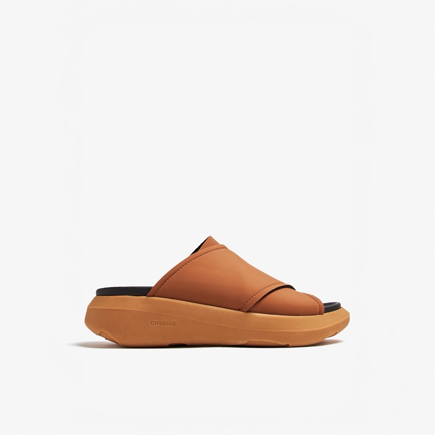 Onwuad Kris Tan Platform Slide Sandals Size AU6 /EU36 Cushioned Comfort