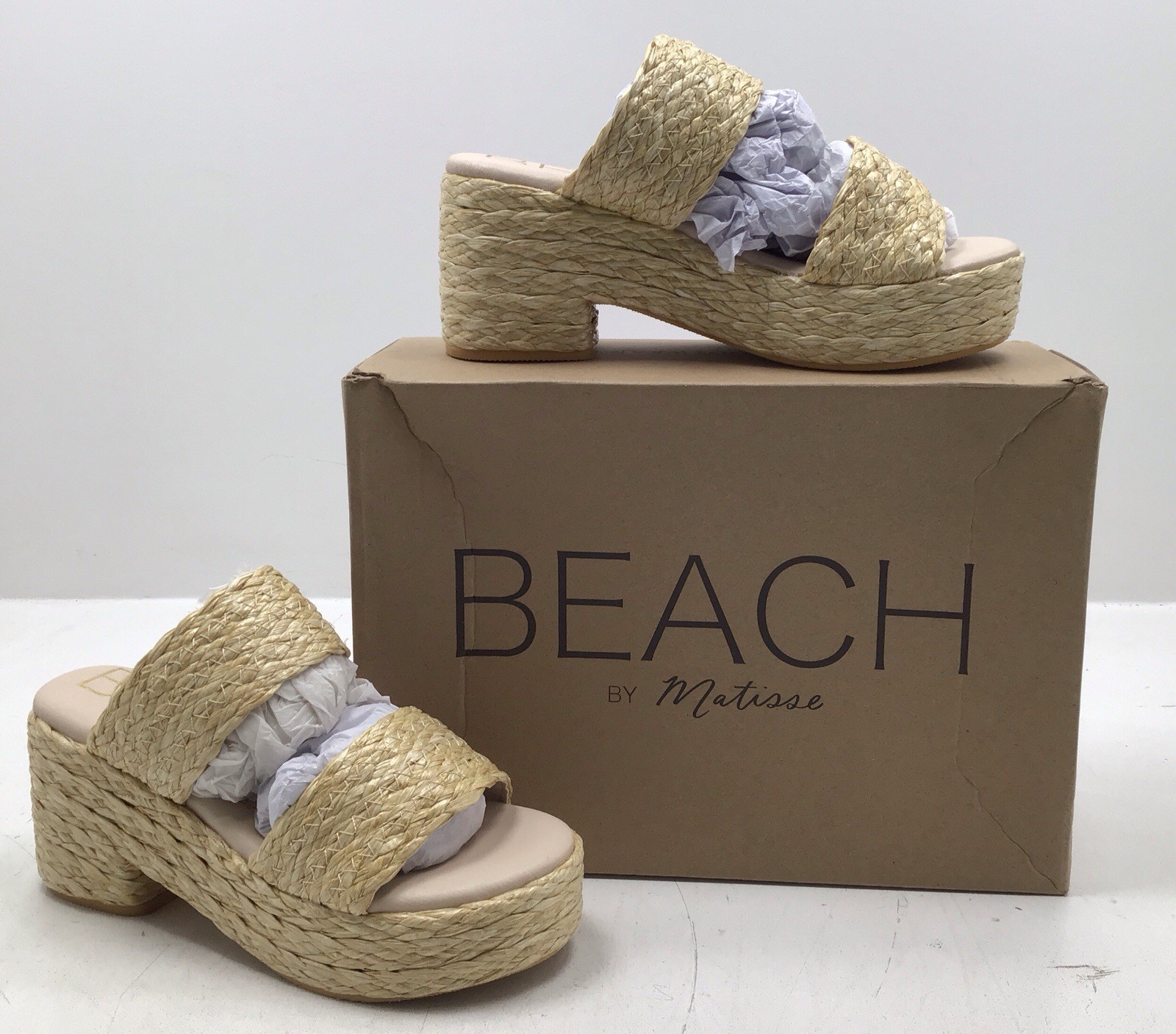 Beach By Matisse Women’s Sandals Ocean Ave In Natural Color Size 6M