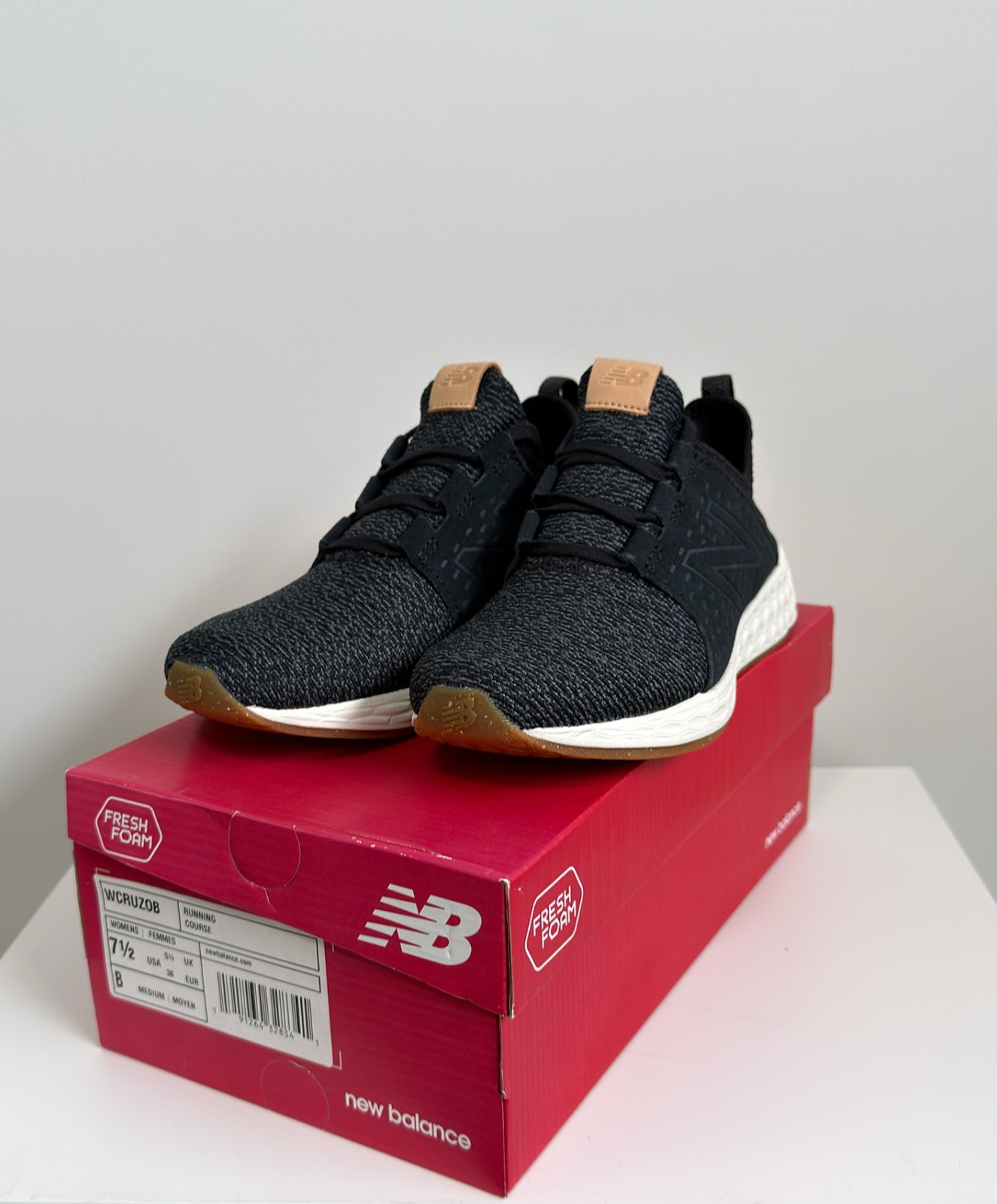 New Balance womens fresh foam cruz ‘black gum’ WCRUZOB