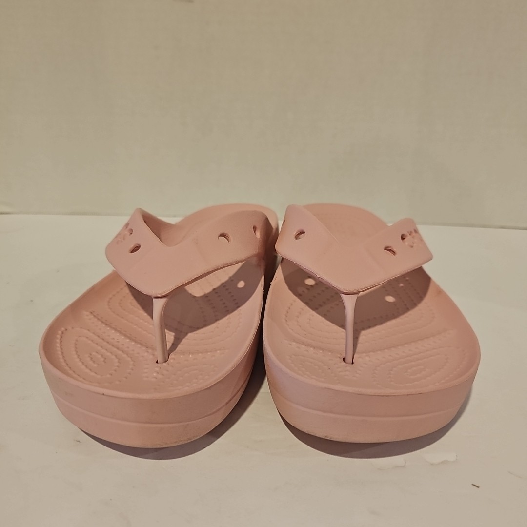 Crocs Baya Platform Flip Flop Women’s SZ 9 Pink Blush SlipOn Sandals