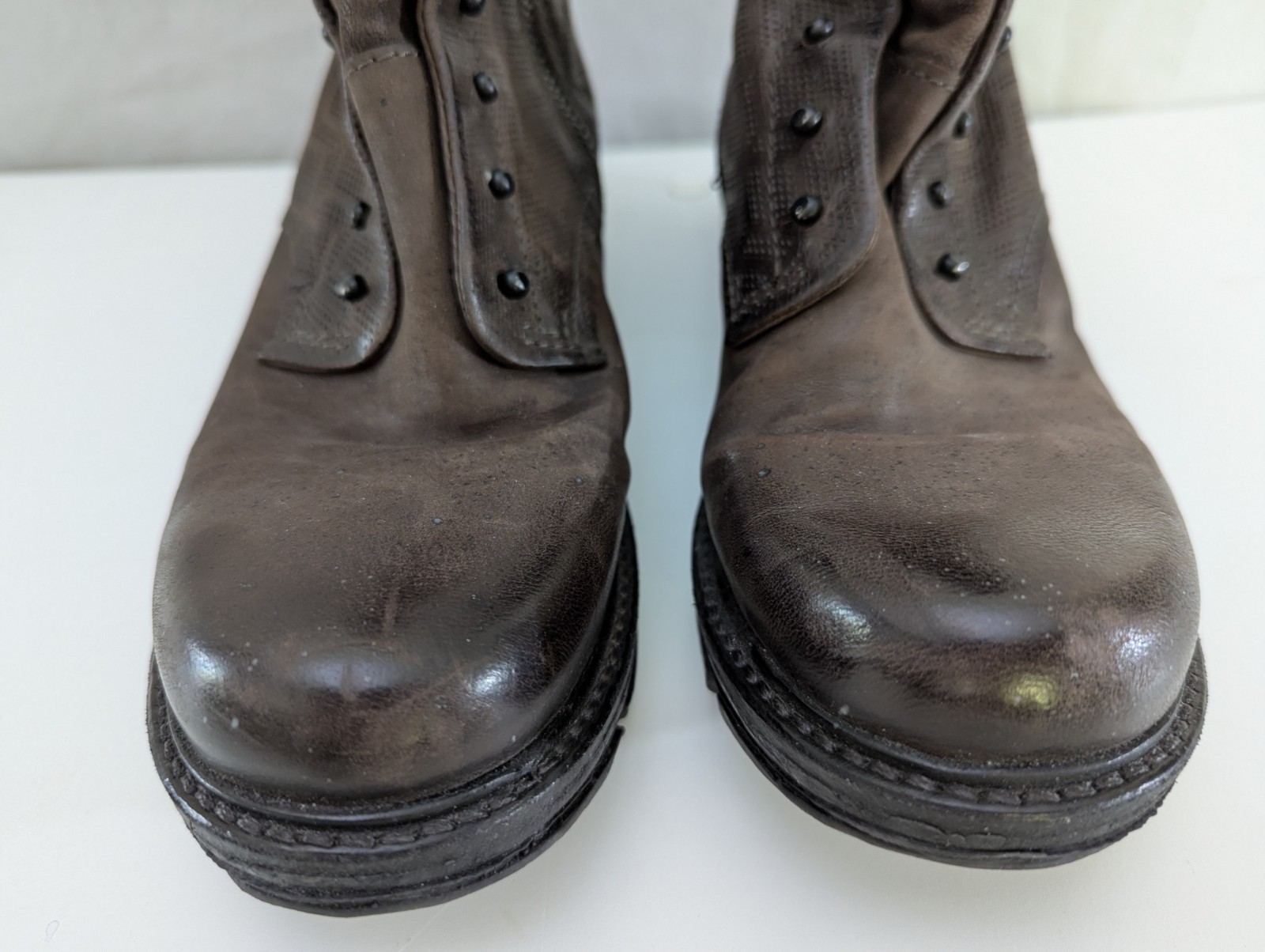 A.S. 98 Ankle Boots Booties 38 Chocolate Brown Victorian Look Original Box