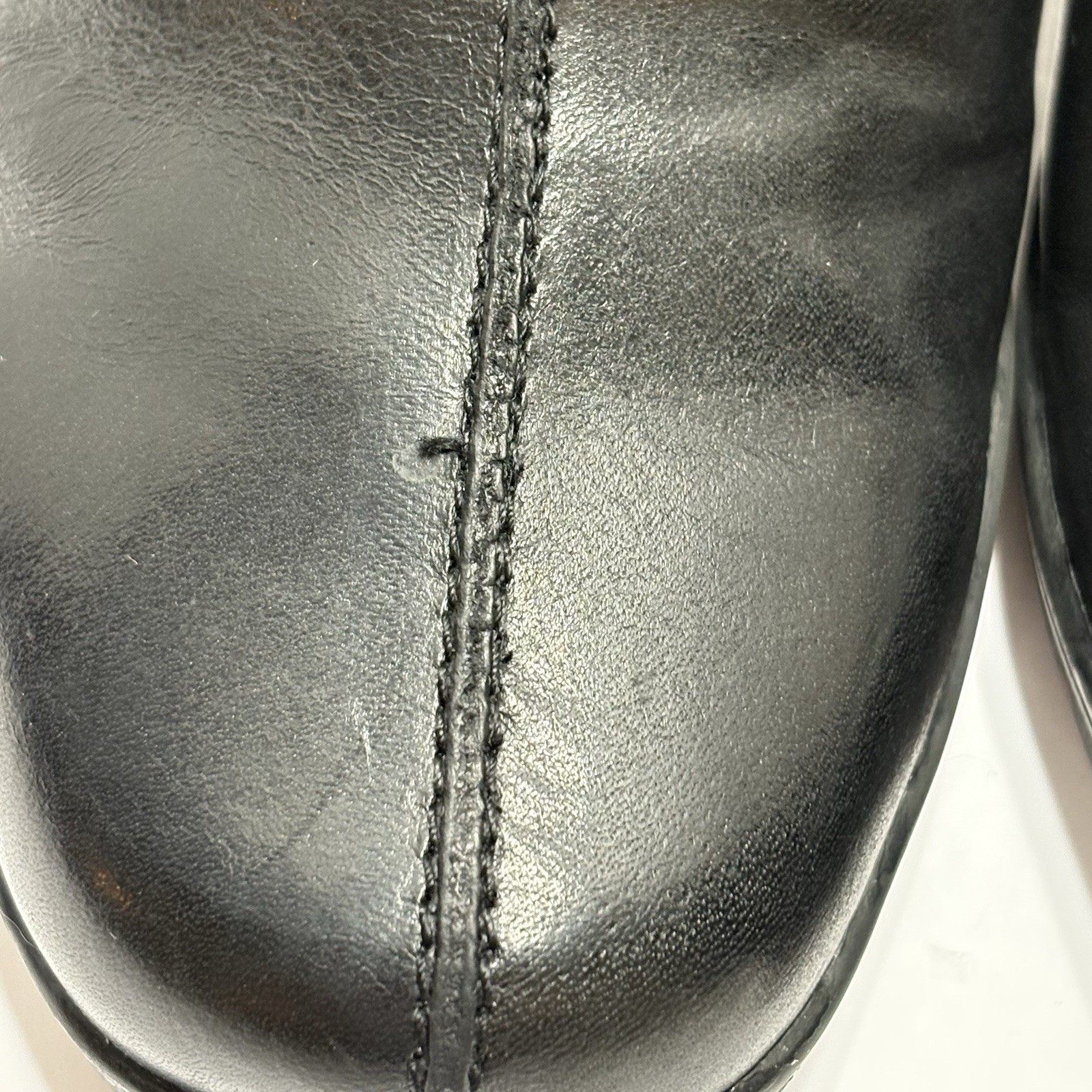 Clarks Bendables Black Leather Mule Clog Business Casual Shoe 83544 Women 9.5M