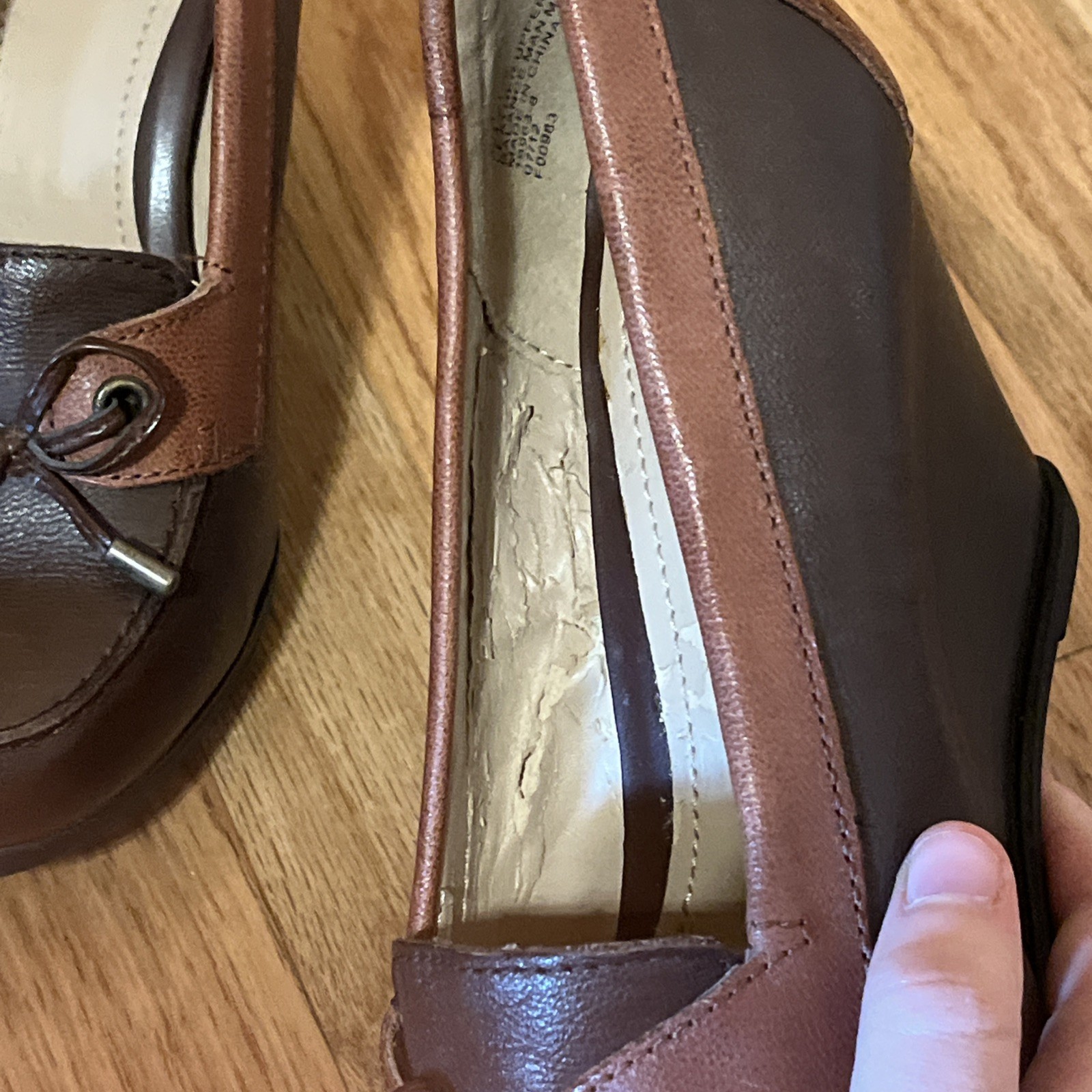 Liz & Co woman’s wedge shoe 8 Vintage Librarian Classic Preppy