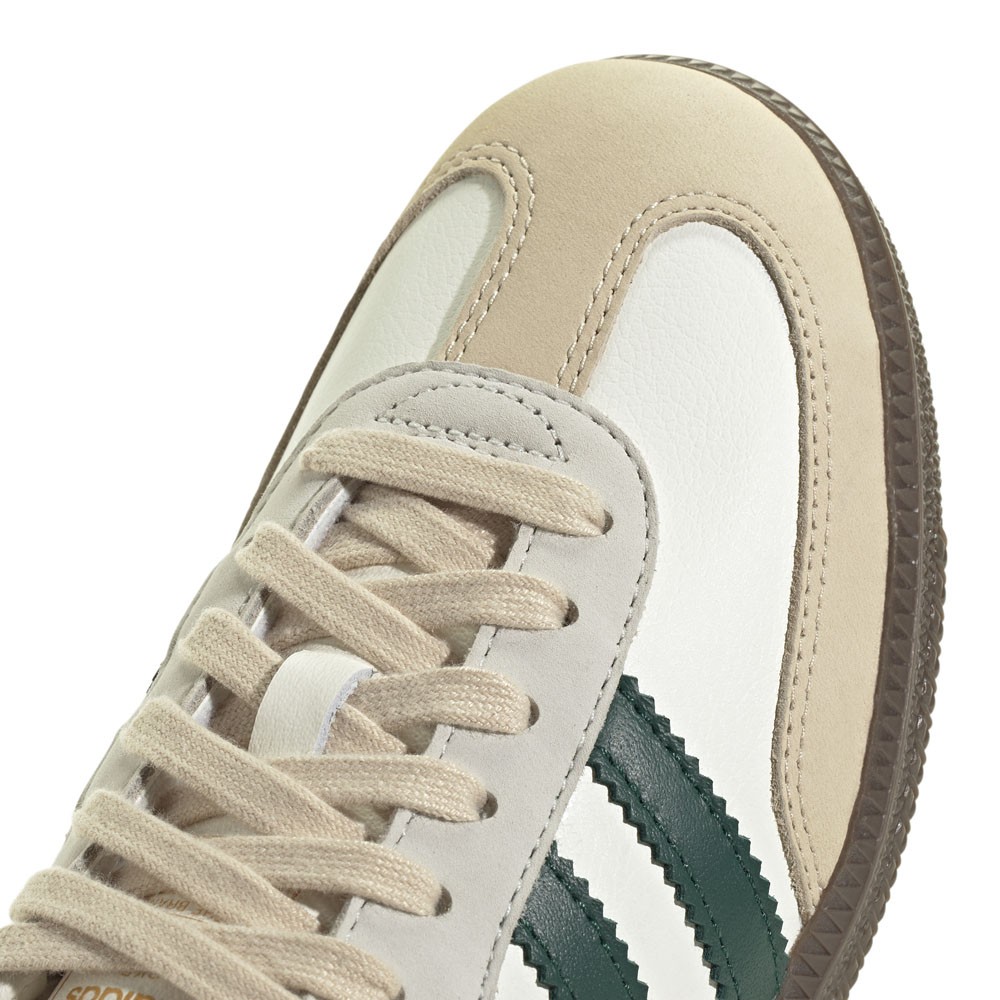 adidas Samba Og Lace Up Womens Green, Off White Sneakers Casual Shoes JR8843