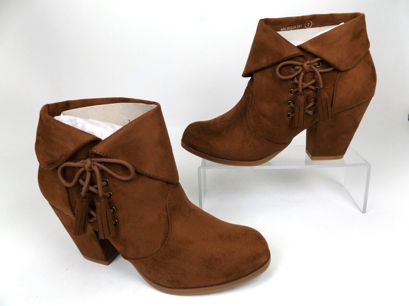 Not Rated Women’s SOSET Ankle Fashion Bootie, Size 7.0 M, US, Tan, NEW, 21356