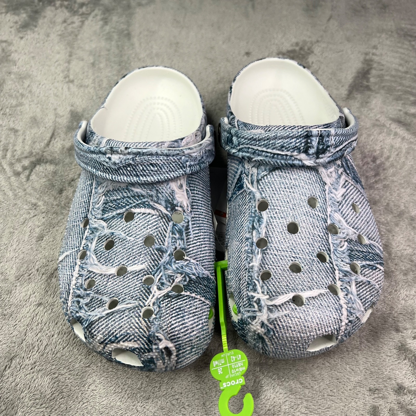 Crocs Classic Denim Clogs Unisex Adults Mens 4 Womens 6 Blue 210402-4MH NWT New