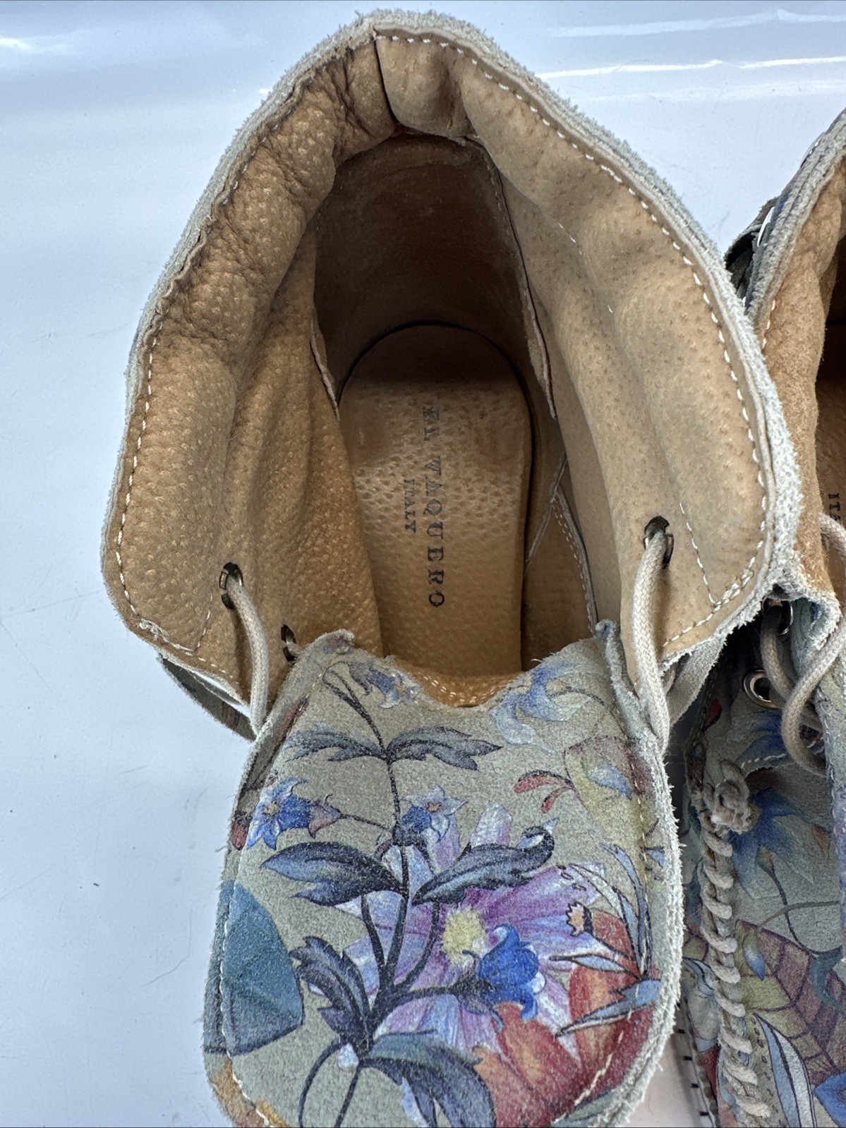 El Vaquero Roseland Moccasin Boot Women’s EU 39 US 8 Italy Made Suede Boho