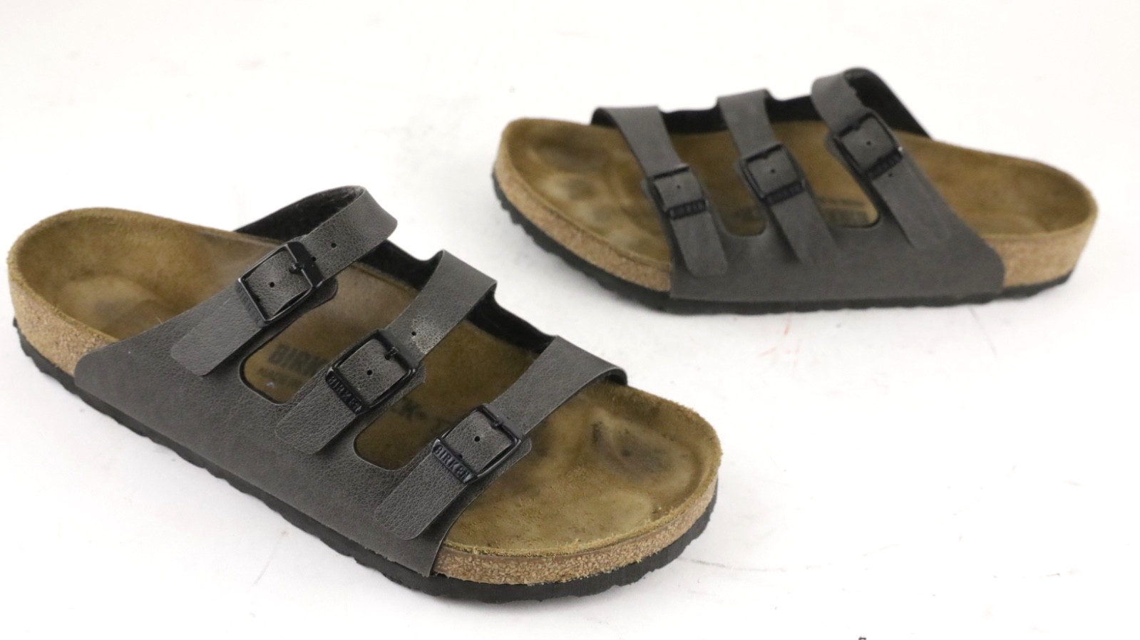 Birkenstock Florida Birko-Flor Sandals Adjustable Straps Sz 41 EUR / W 10 / M 8
