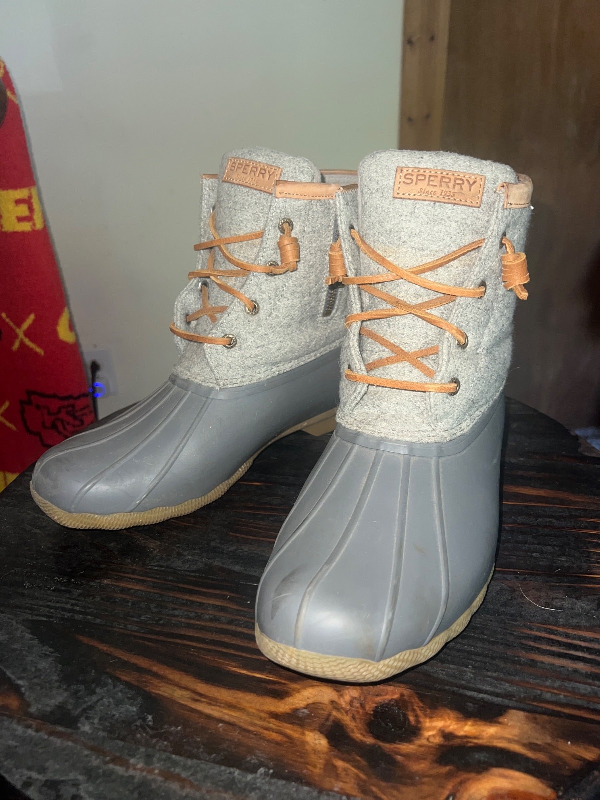 Sperry- Saltwater Wool Boot, Women’s 10, Dark Grey