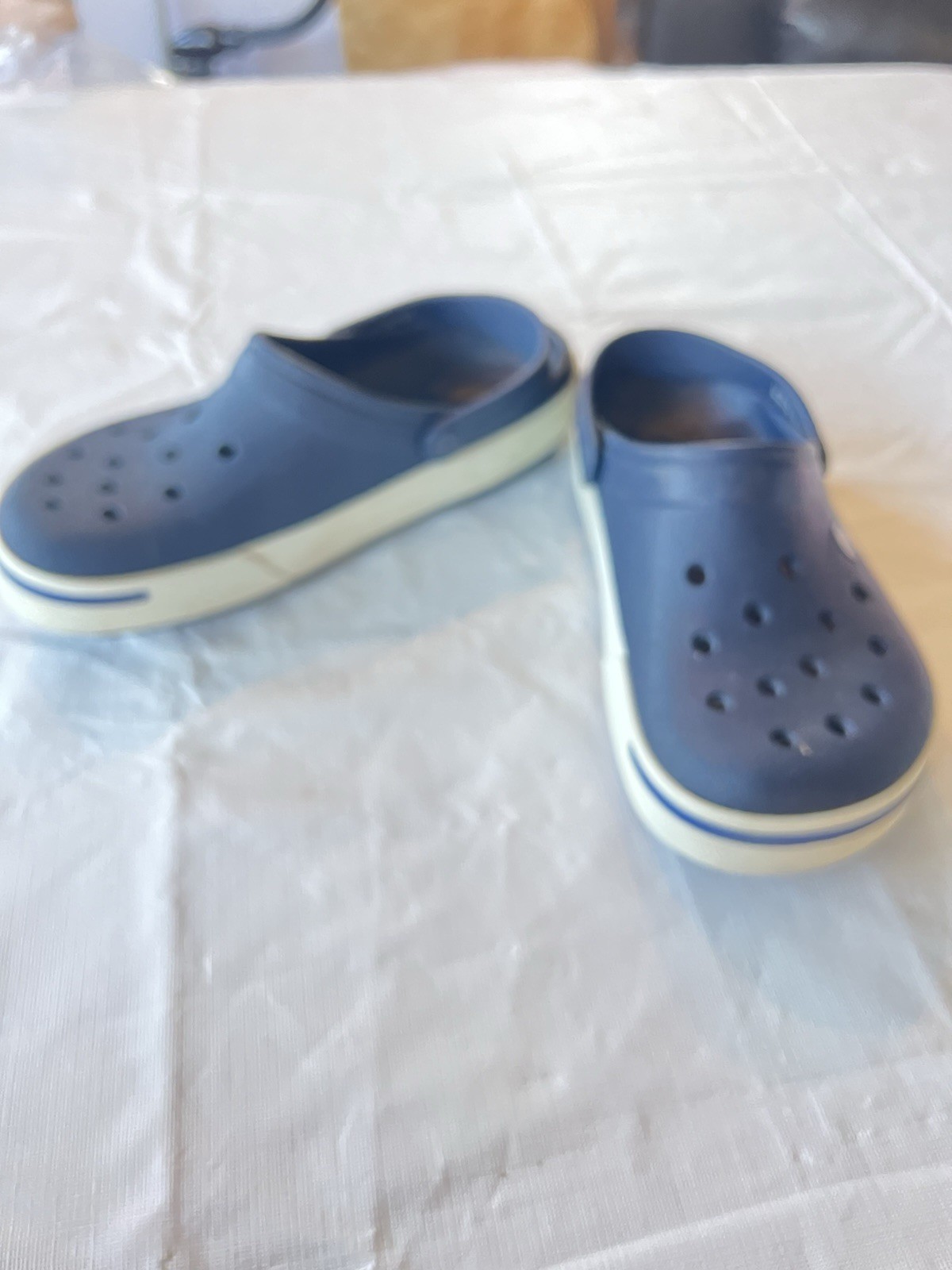 Used Good_Crocs Unisex-Adult Crocband Clog, Blue, Size 10 Women/8 Men