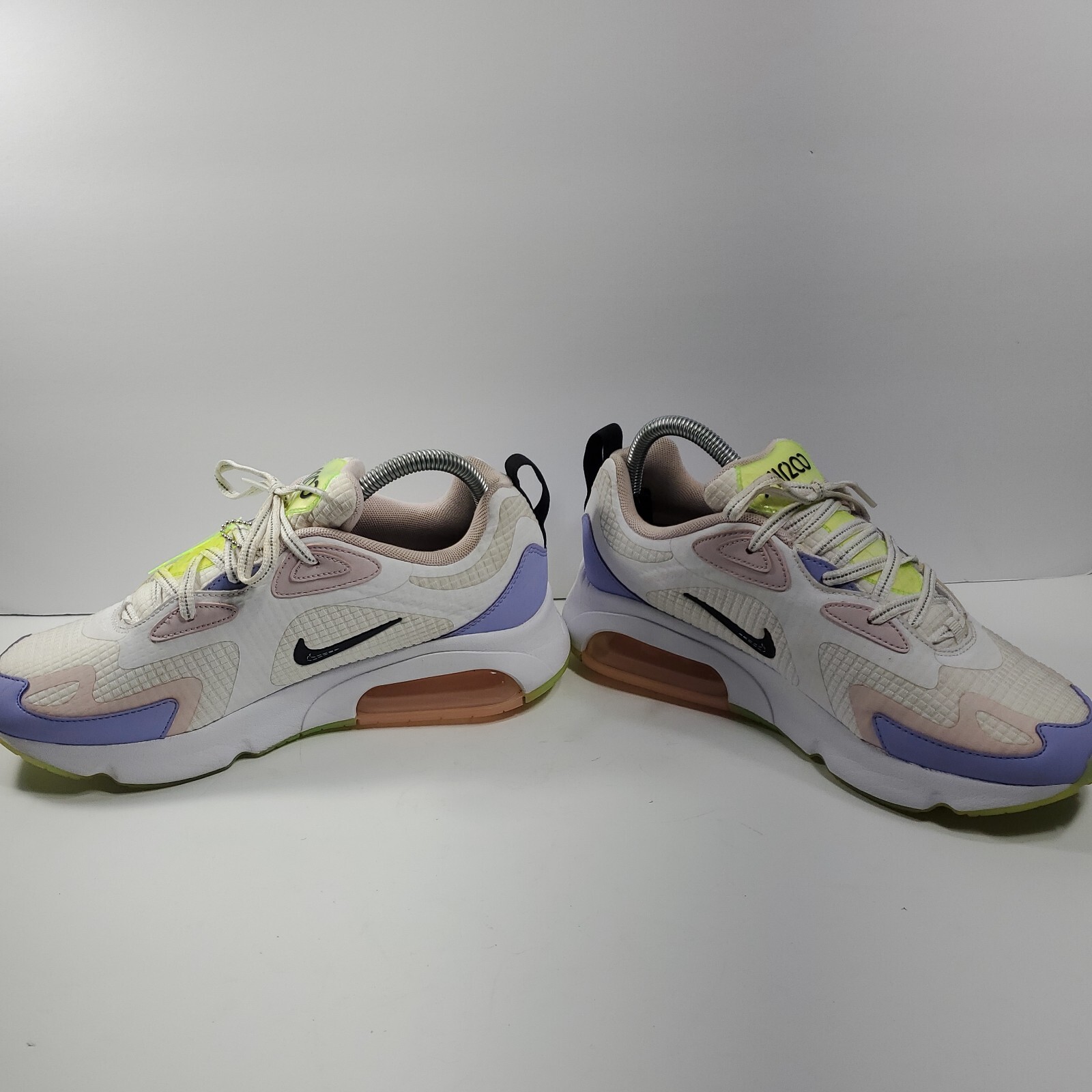 Nike Air Max 200 SE Casual Shoes White/Pink Green/Lt Thistle Purple US 9.5 Women