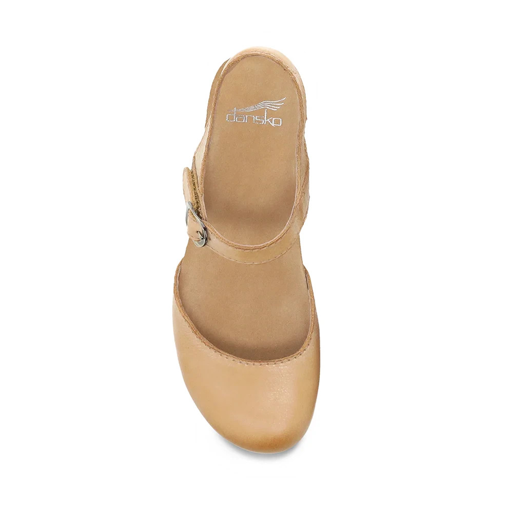 Women’s Dansko Tiffani Milled Burnished Tan Size 36 Medium