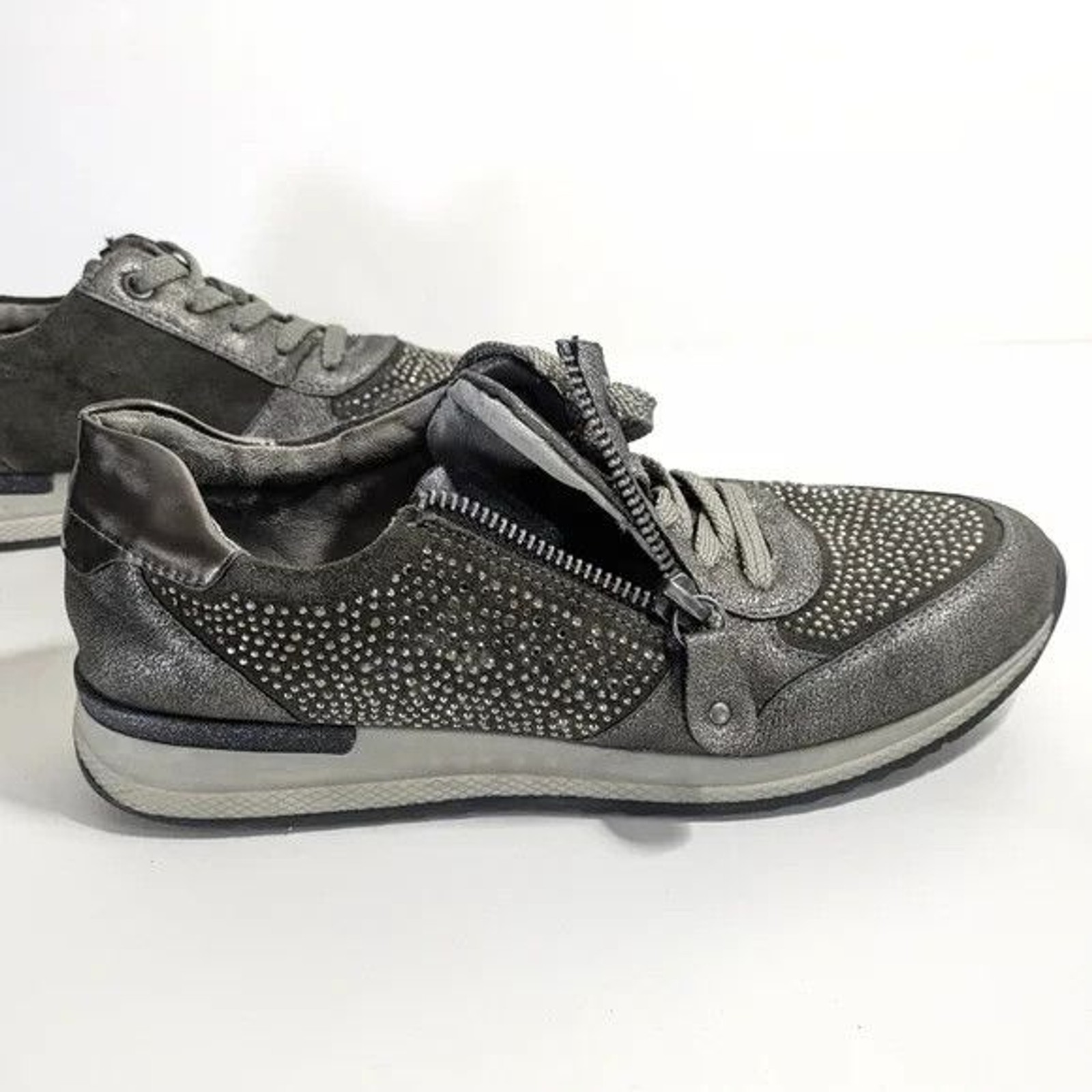 Remonte Soft Rhinestone Metallic Soraya Sneakers – Size EU 37 / US 6 – 6.5 Women