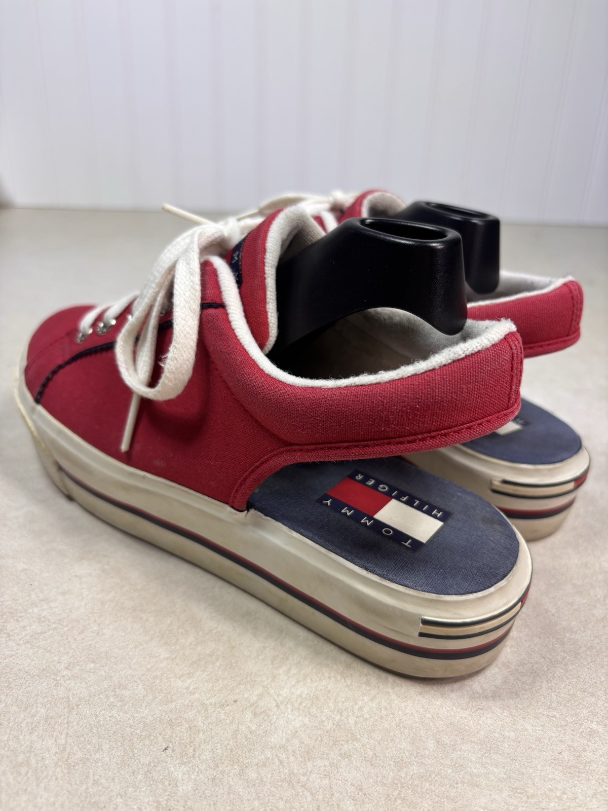 Tommy Hilfiger Platform Canvas Slingback Sneakers Classic Y2K Shoes Women’s 8.5