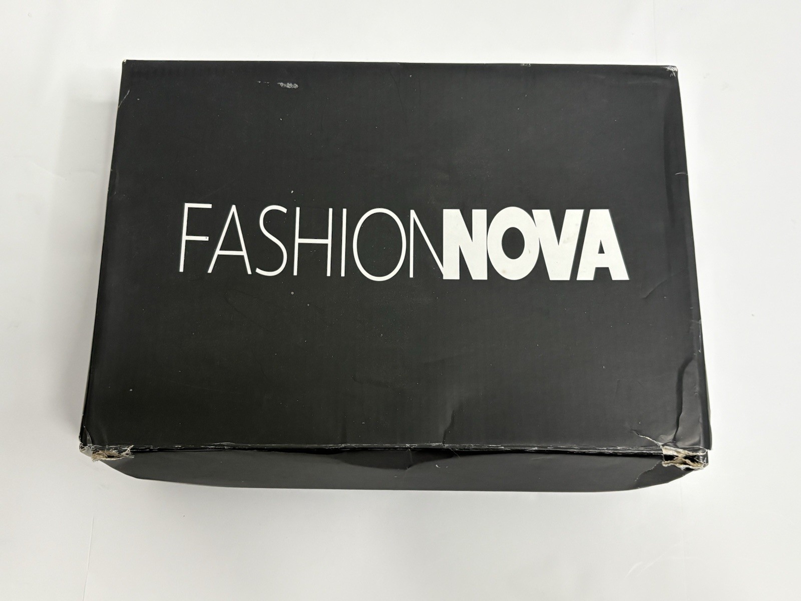 Fashion Nova Nude Clear Strap Wedge Women’s Size 10 Platform Heel NEW w/ box