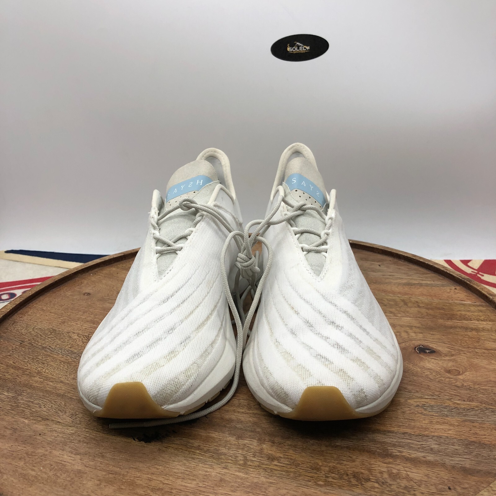 Saysh One Women’s White Blue Lightweight Allyson Felix Shoes Sneakers Size 7.5