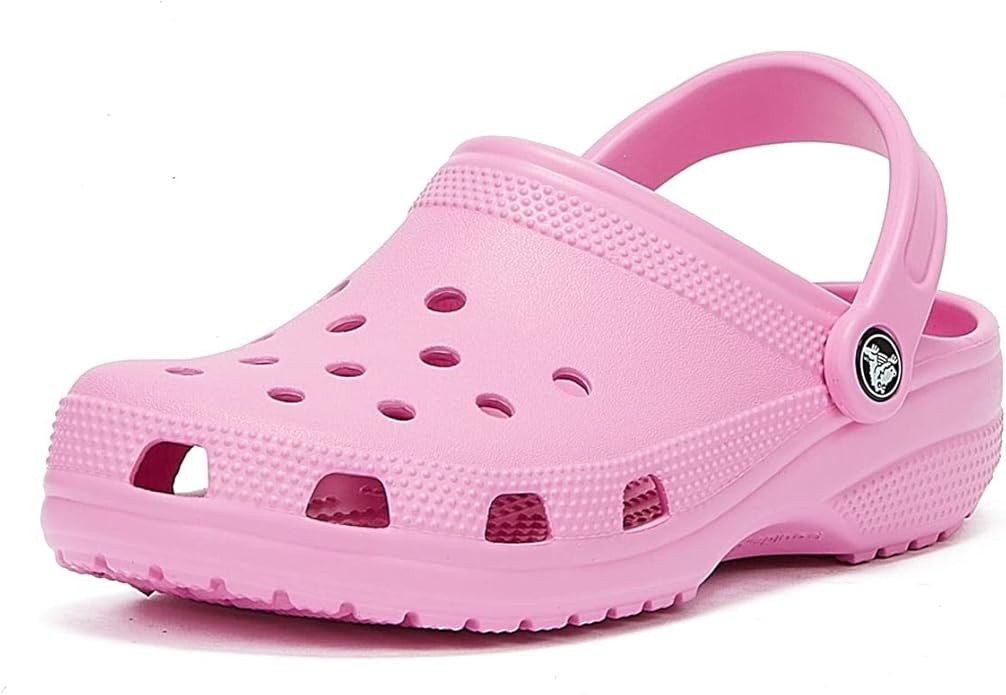 Crocs pink Unisex Adult Classic Slip On Sandals Ultra Light Water-Friendly Clogs