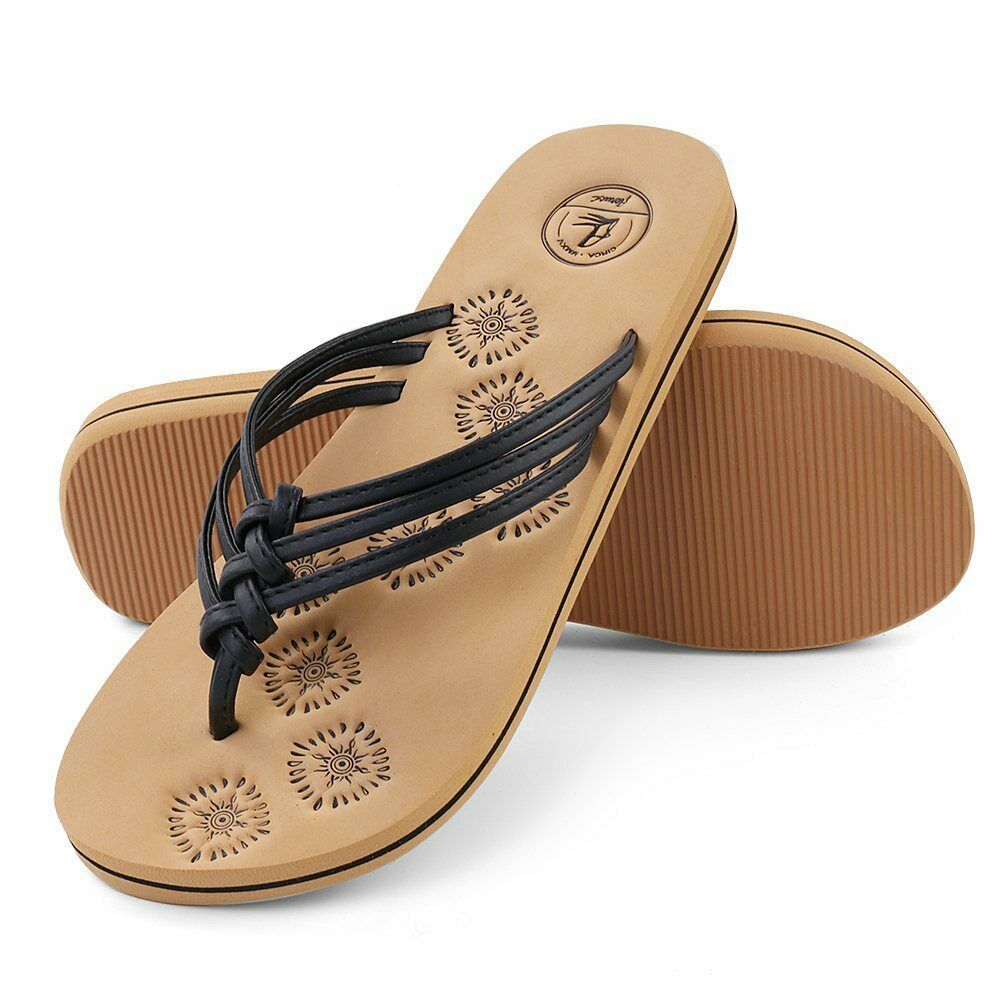 Aerusi Women Fashion Summer Beach Swimming Pool Sandals Outdoor Flip Flops 7-10