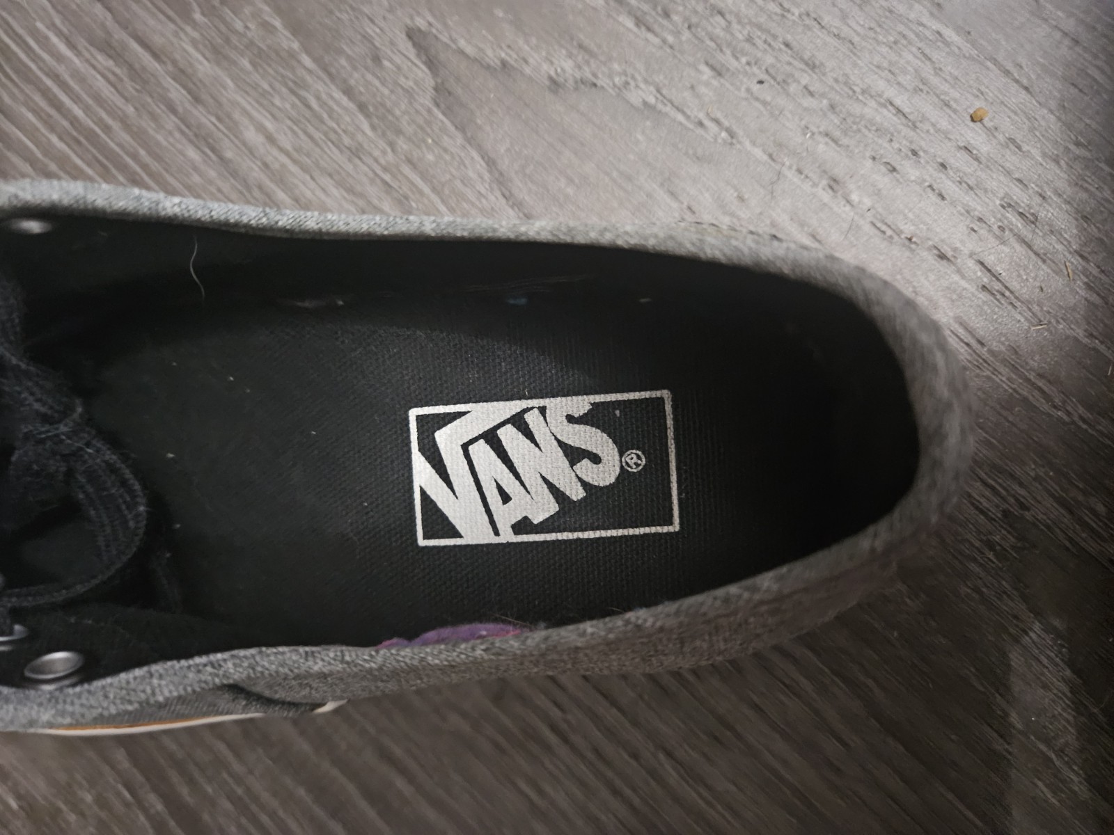 Vans Authentic Lo Pro Gray Chambray Shoes Womens 6 Mens 4.5 TB4R Low Top Sneaker