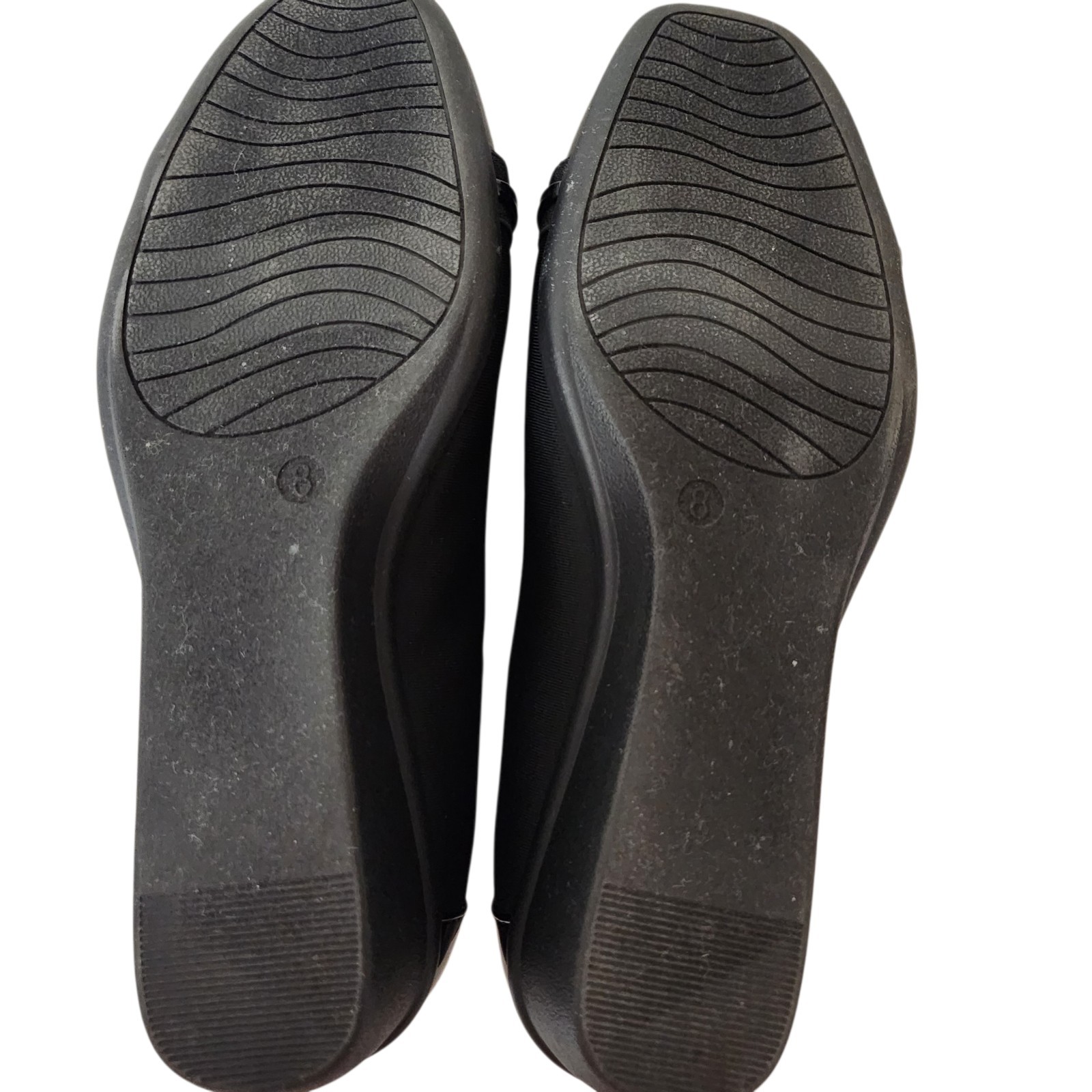 Lauren Blackwell Womens Wedge Shoes Size 8 Black Cap toe Narrow