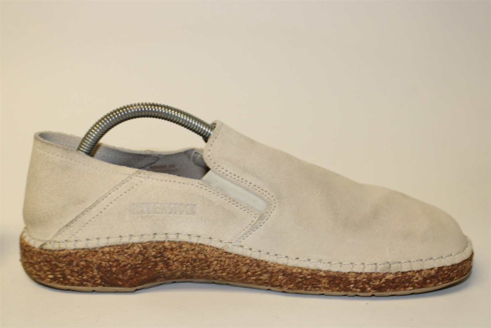 Birkenstock Callan Suede Slip On Loafers Womens 10 N 41 Mens 8 Light Beige Shoes