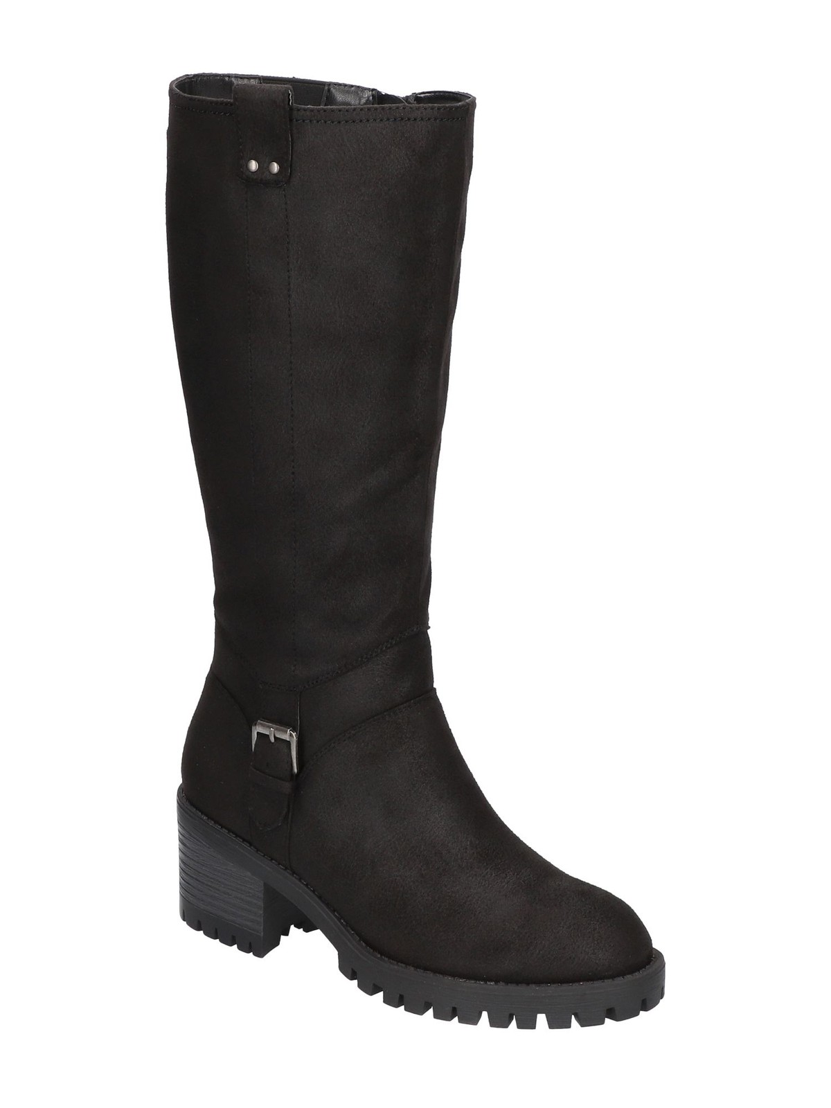 BELLA VITA Womens Black Buckled Strap Pull-Tab Lorielle Boots Shoes 9.5 W WC