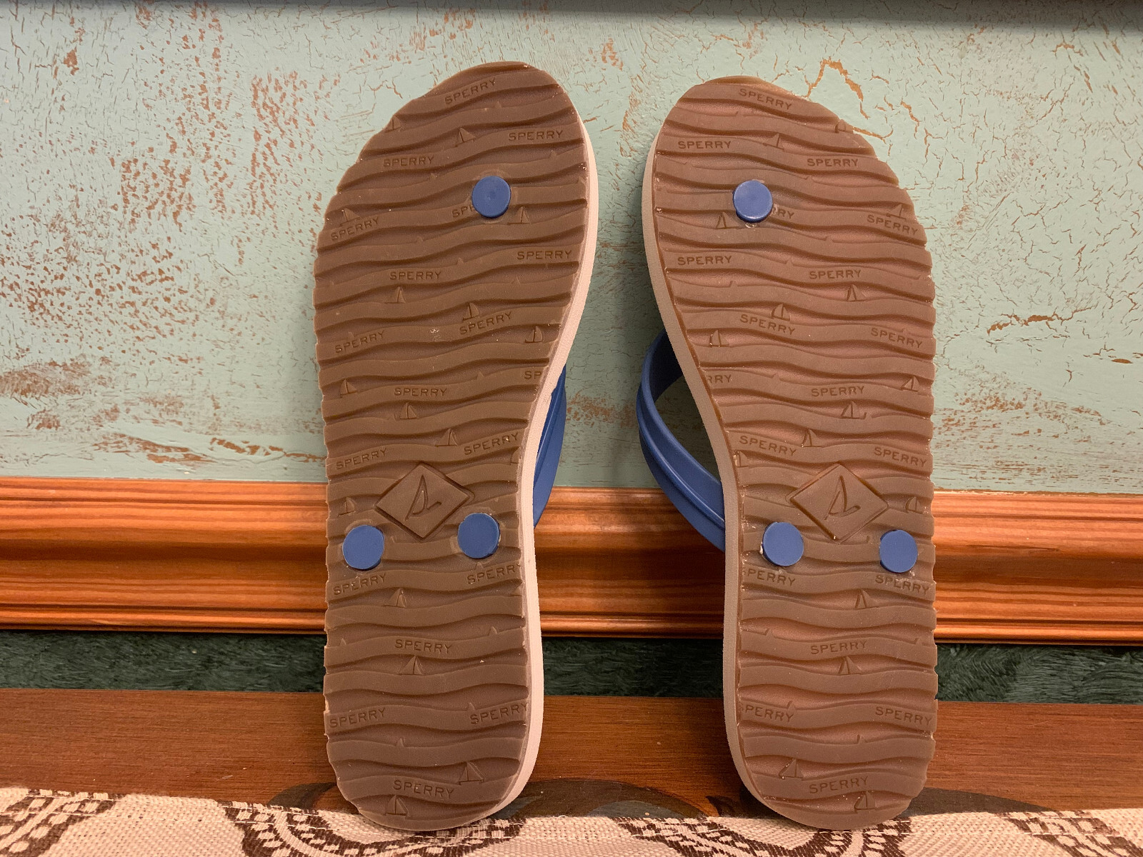 Sperry Women’s Size 6M Wharf Thong Sailboat Regatta Flip Flops