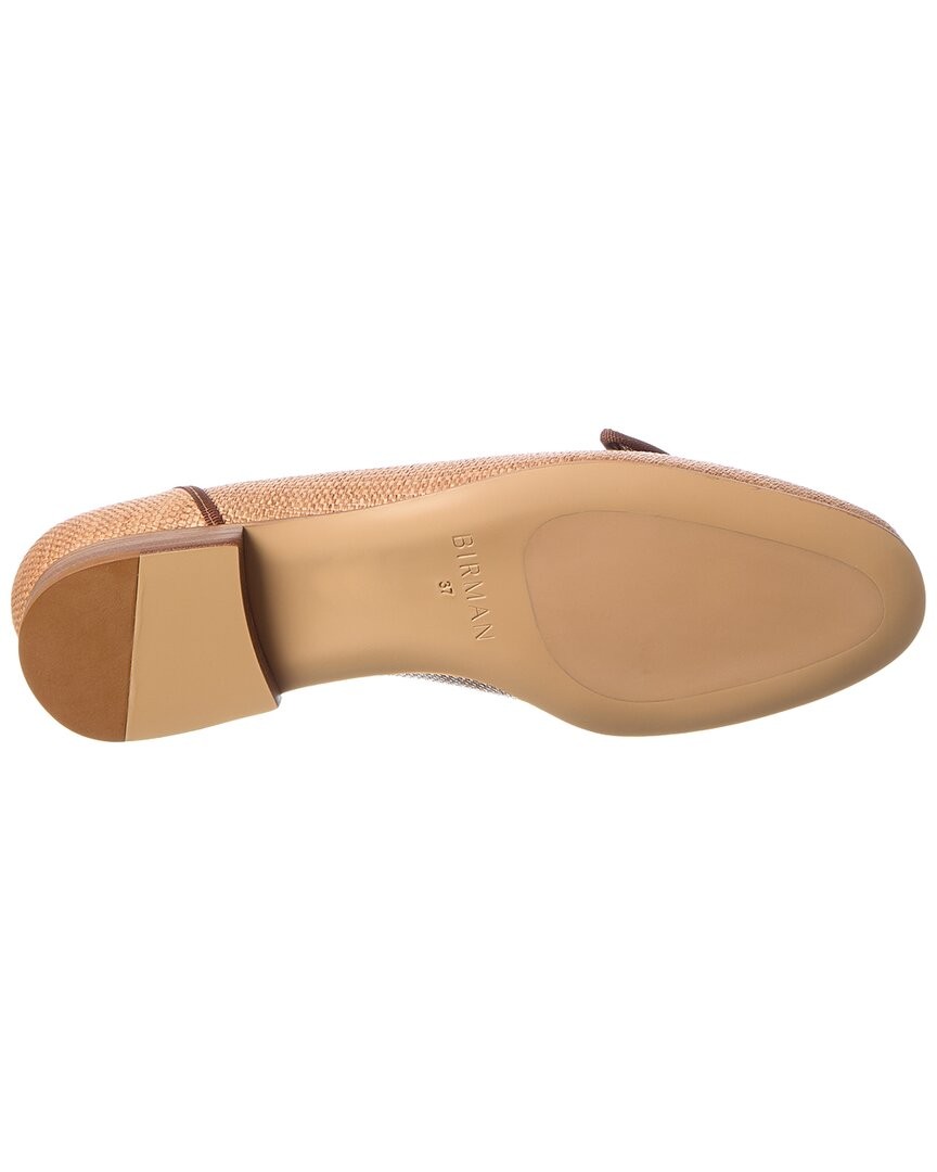 Alexandre Birman Grosgrain Raffia Loafer Women’s
