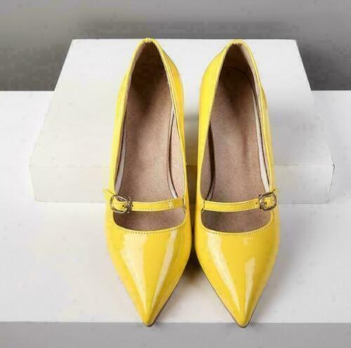 Sexy Womens Casual Pointed Toe kitten Heels Pumps party Dress Shoes Plus Size