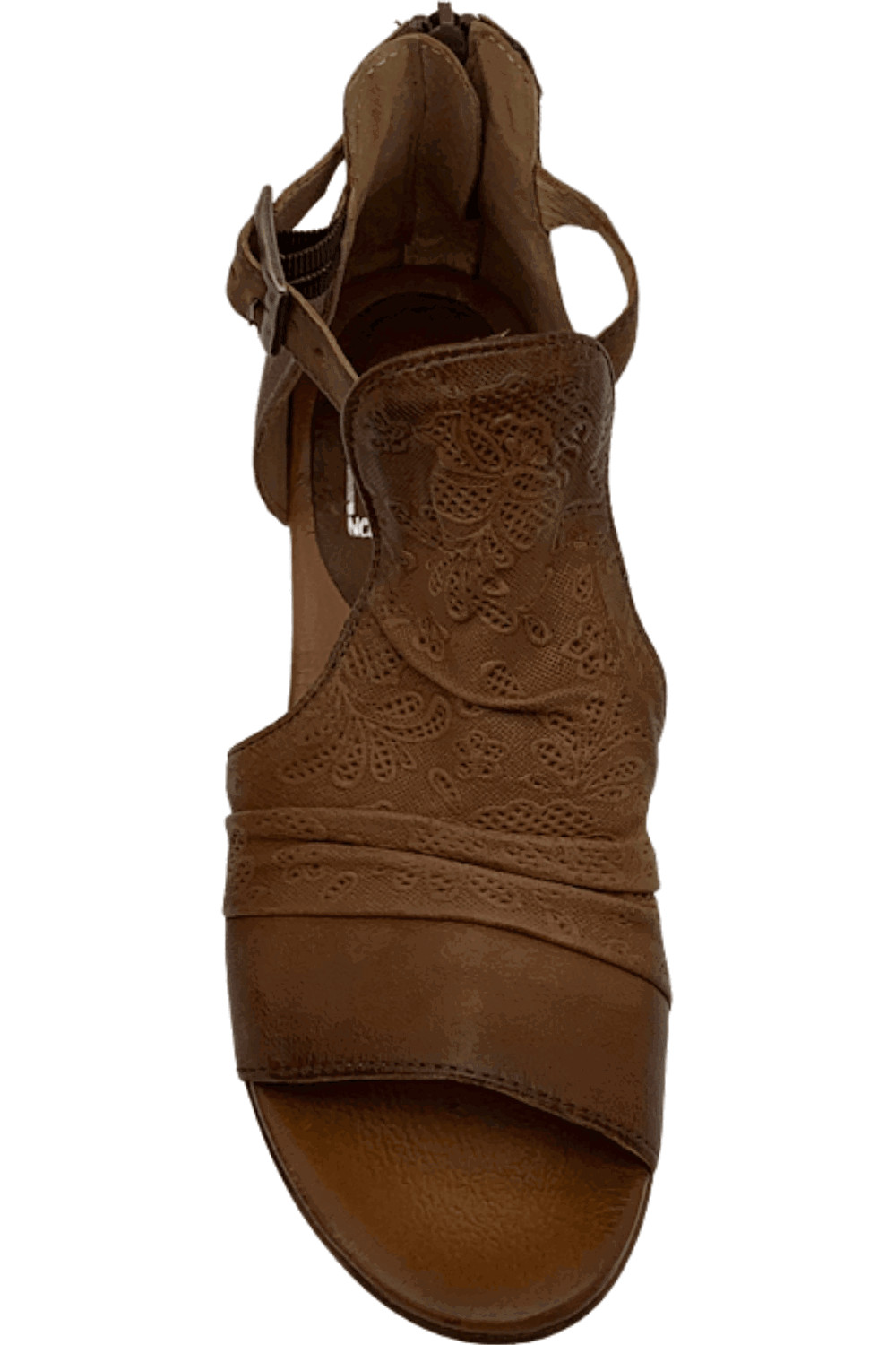 Miz Mooz Leather Heeled Sandals Corra Brandy