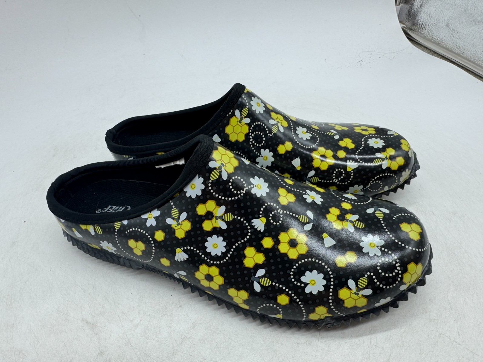 Western Chief Garden Floral Print Clogs Womens Black Slip-On Round Toe – 10