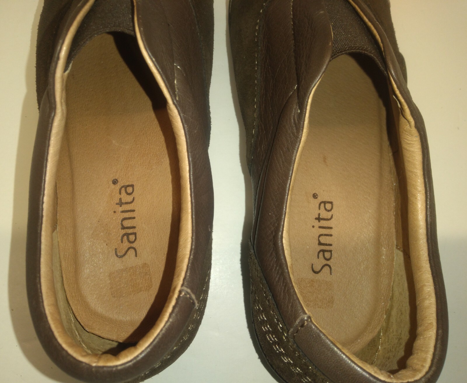 Sanita Brown Leather Comfort Recycled Shoes – Women’s Size 39/US 8 **PORTUGAL**