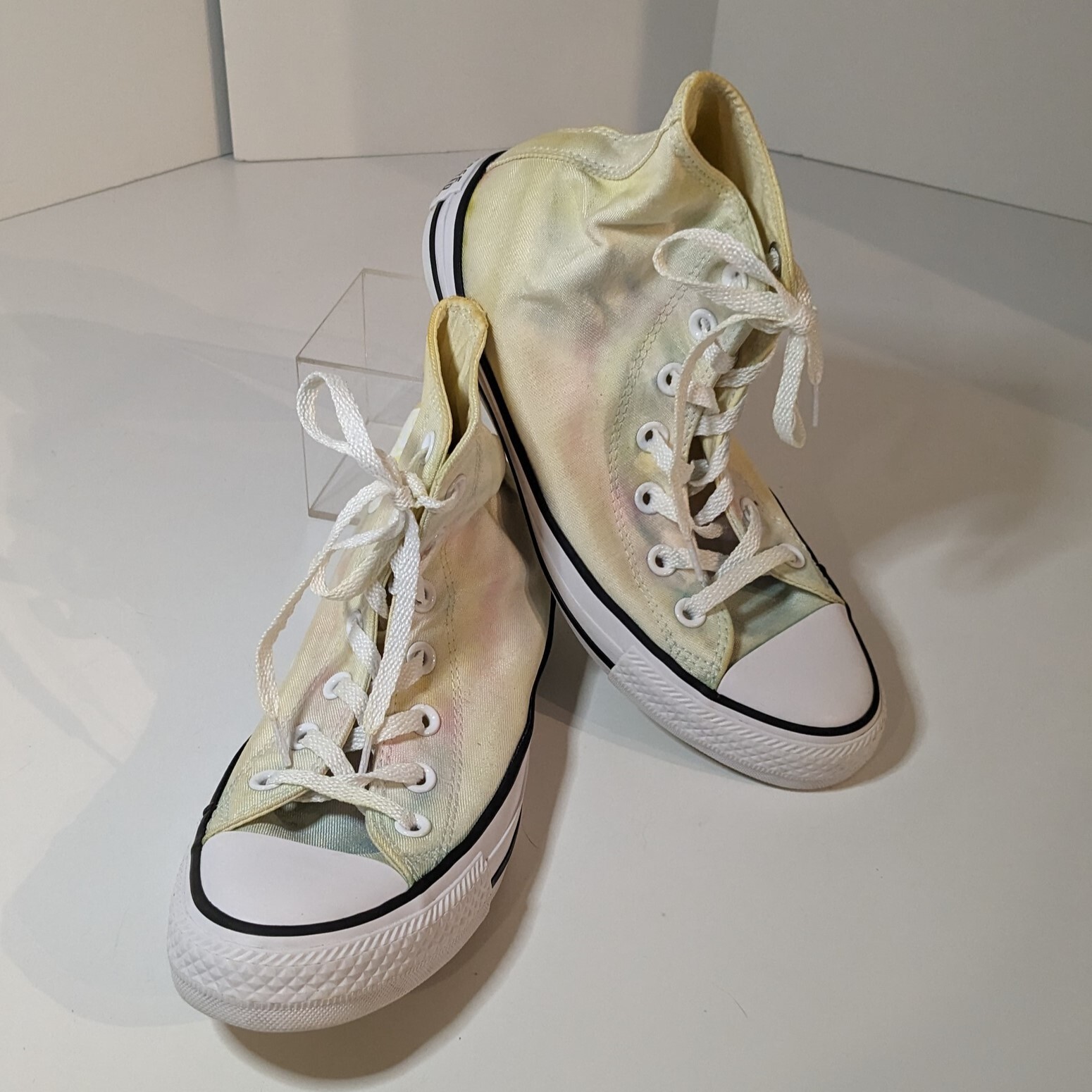 Converse Tie Dye High-Top Pastel Sunburst Light Sneakers Women Size 7, Mens Sz 5