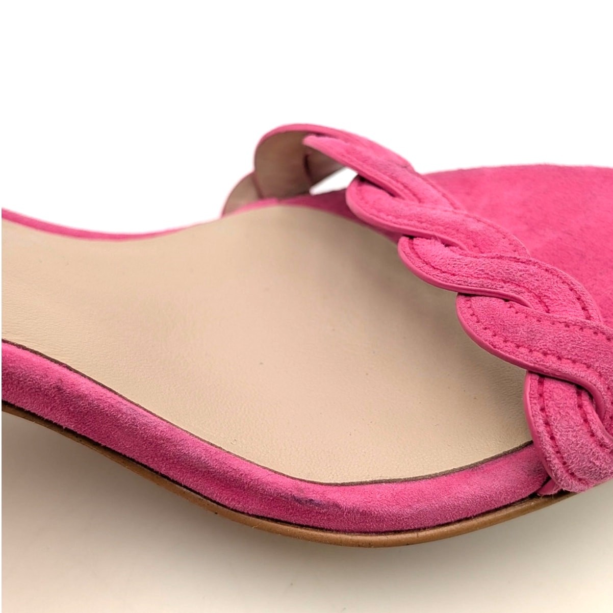 Stuart Weitzman Dancer Twistie Suede Sandal Women’s Pink Size US6 EU36.5