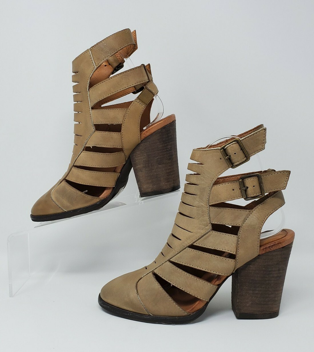 Free People Women’s Hayes Heel Boots Usa Sz 6 Sz EU 36 Faded Khaki New
