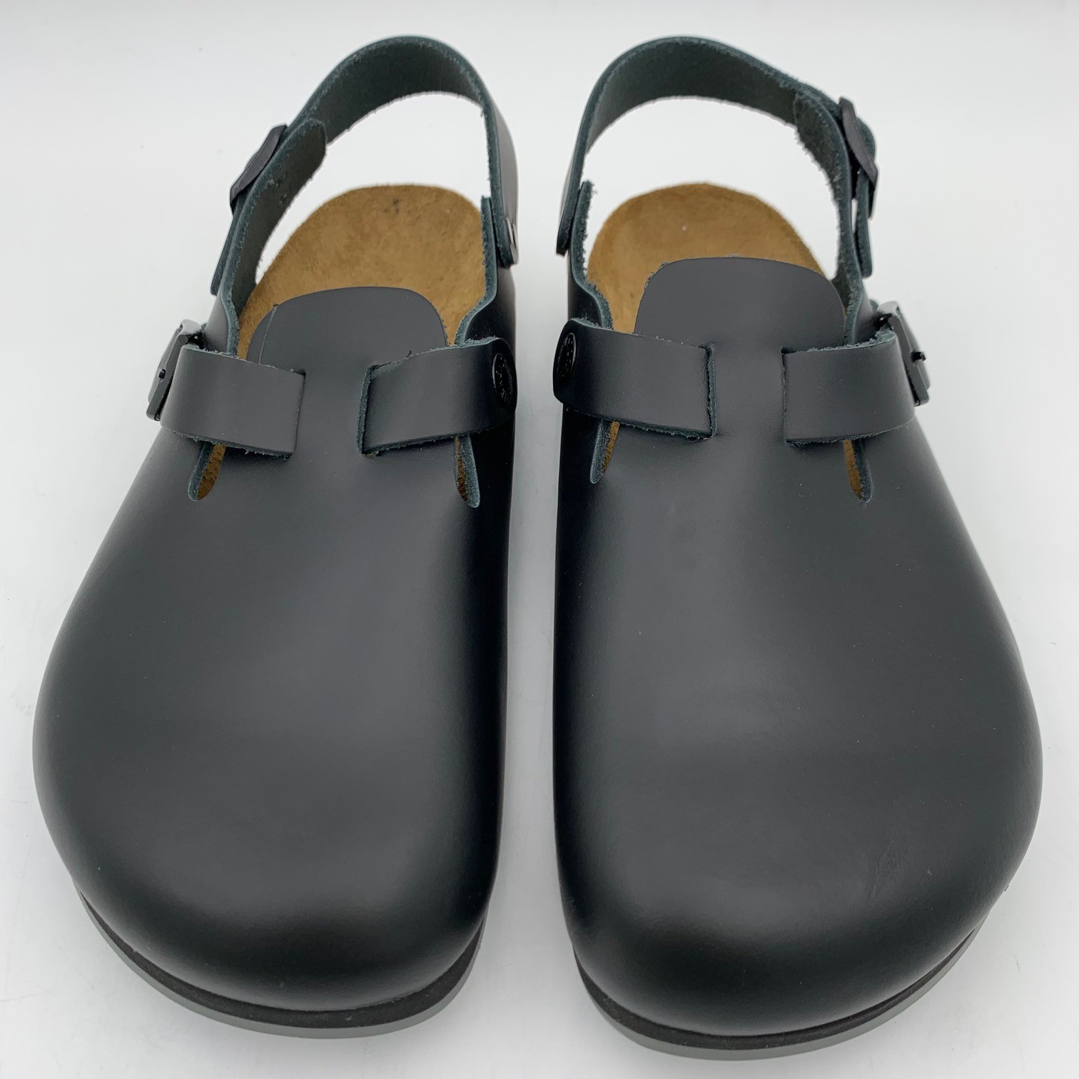 Birkenstock New w/o Box Tokio Super Grip Black Natural Leather Narrow 0061196