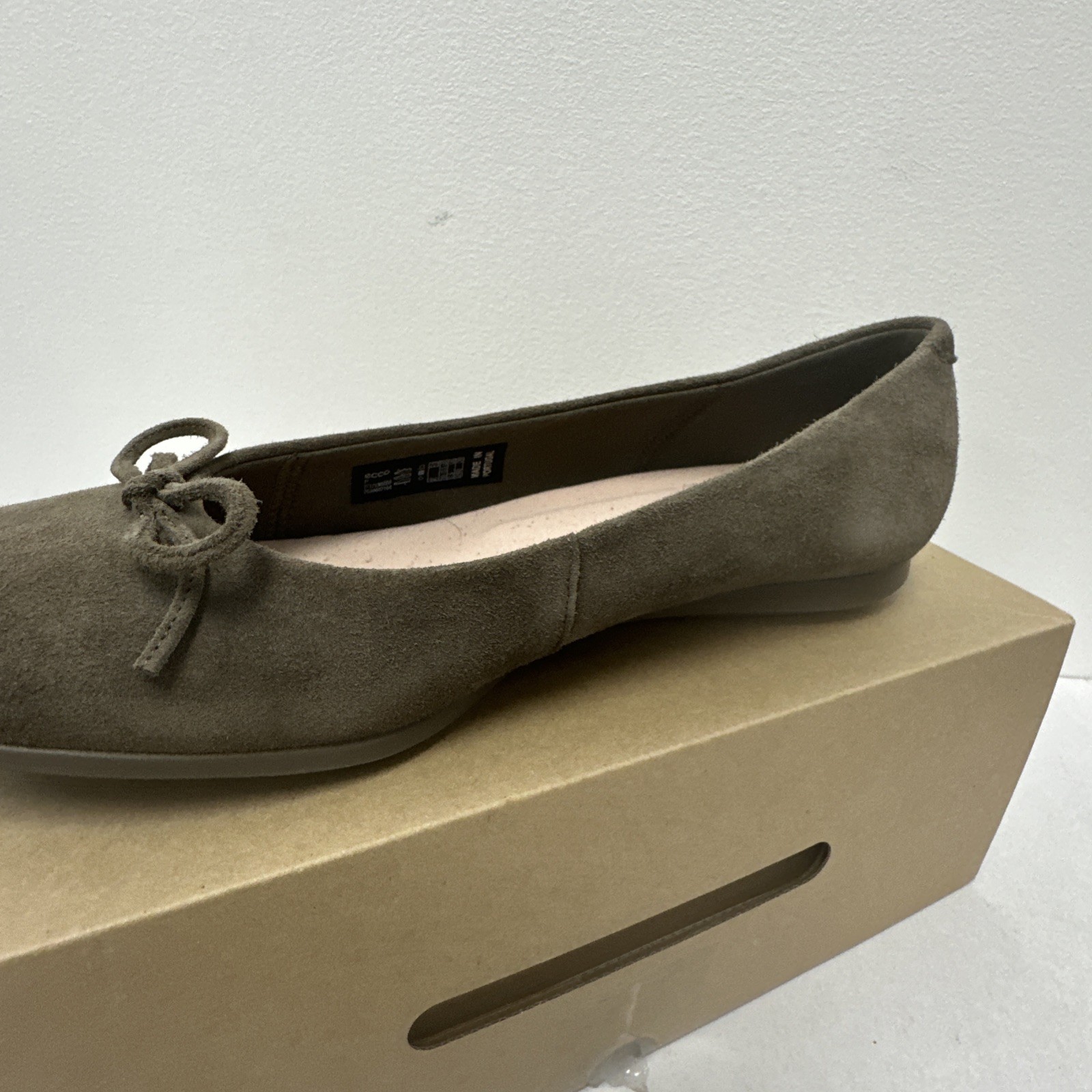 ECCO TOUCH BALLERINA FLAT | ARTICLE 271713 | DARK CLAY 05559 | SIZE 10-10.5US