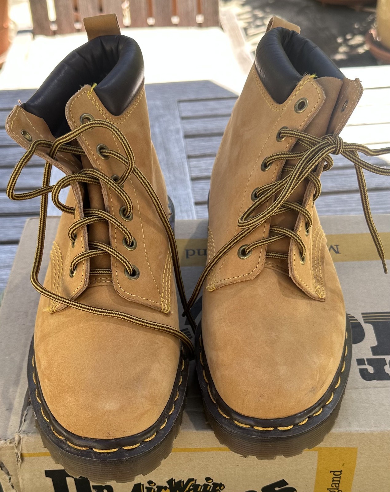 New Dr. Martens Airwair Women’s Hiking Boot. Made in England. Size 6.