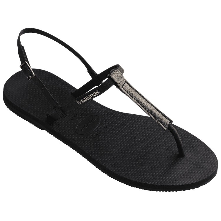NEW Havaianas Women’s Size 9.5 You Rio Sandal Black Ankle Strap MSRP $54