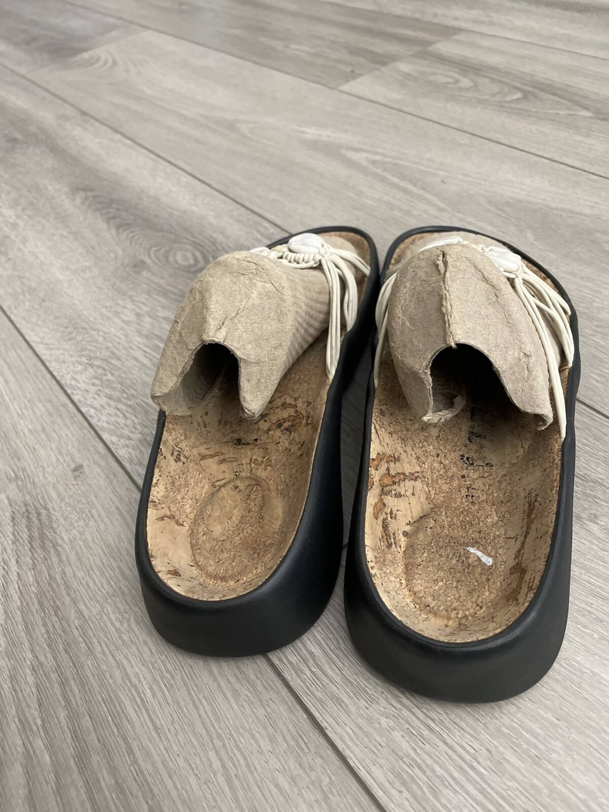 Birkenstock Tatami SOPHIA Woven Natural Shells 41 N US W 9.5 – 10