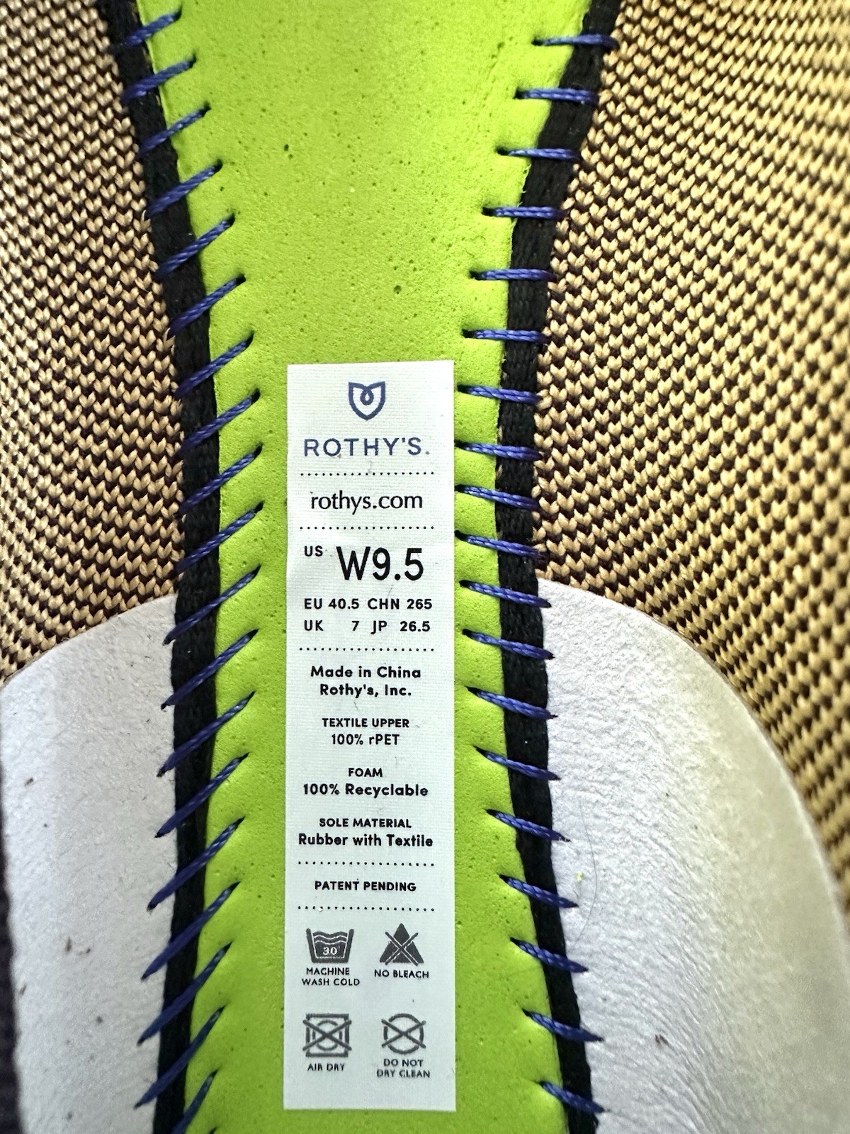 Rothy’s The Flat Marigold Women’s 9.5 Never Worn Retired Color w/ Box