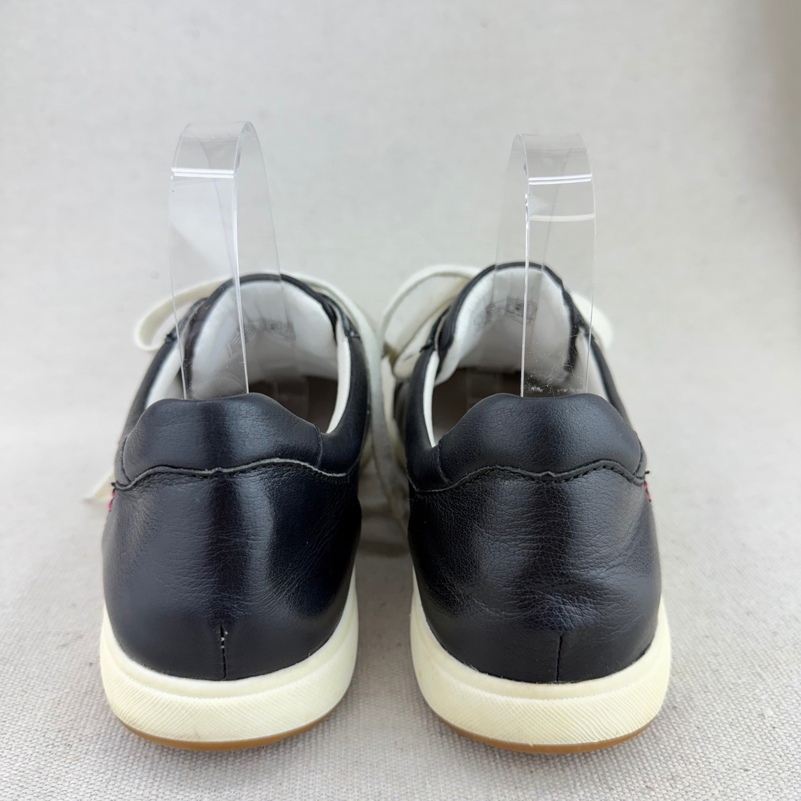 Josef Seibel Caren 01 Black Leather Low Top Sneakers Womens 39 Comfort Shoes