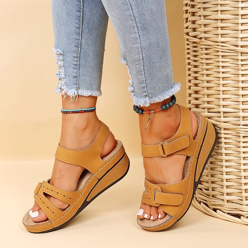 2026 NEW Women’s Orthopedic Wedge Sandals Soft Sole Comfort Summer Walking Shoes