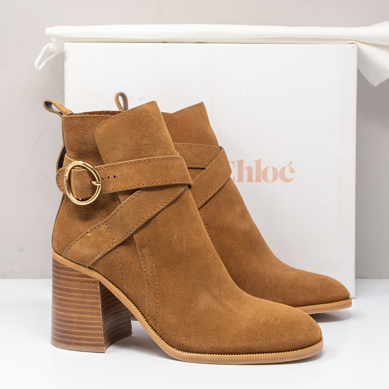 See By Chloe Lyna Brown Suede Boots Size 9.5 US (39.5 EU)