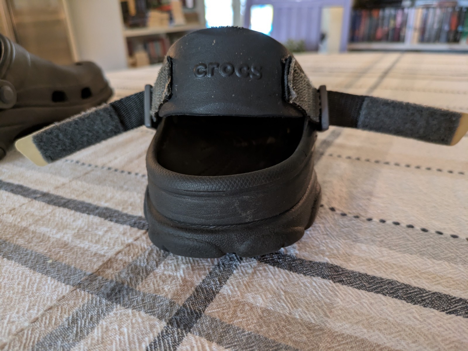 Crocs All-Terrain Clog Unisex M9 W11 Black Rugged Adjustable Strap Comfort