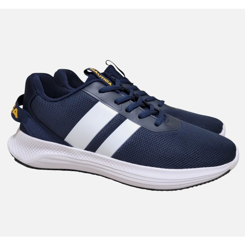 Nautica Women Manalapin Low Top Athletic Sneakers Size US 9M Navy Blue White