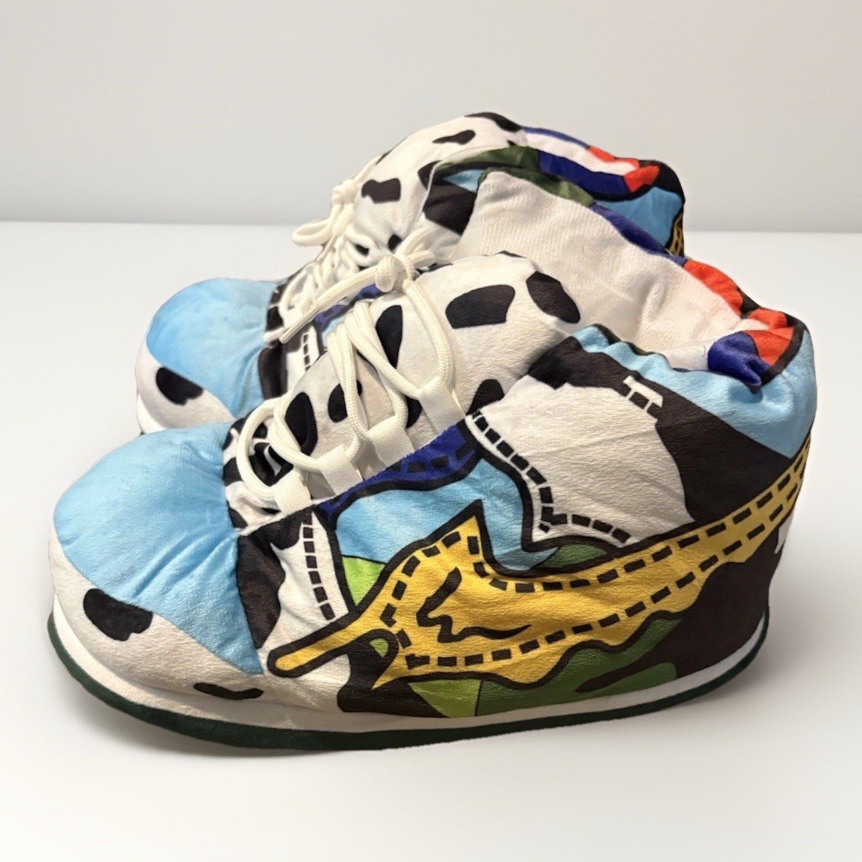 Chunky Dunk Slippers New Unisex Multicolor Slip-On Lace Up Size 6-12