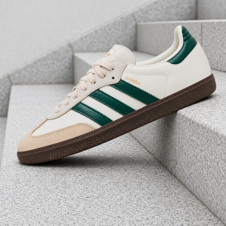 adidas Samba Off White Collegiate Green JR8843 Women’s New