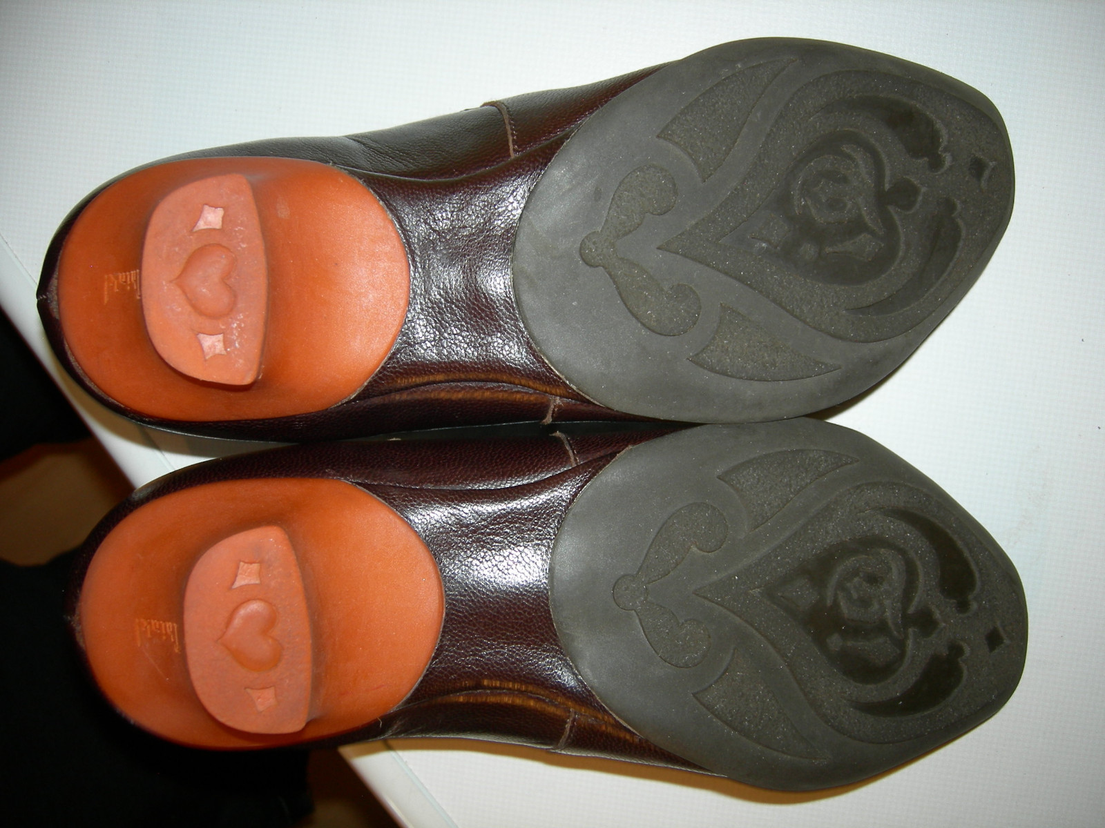 Think women’s elastic shoes leather brown Germany size 38.5 medium top