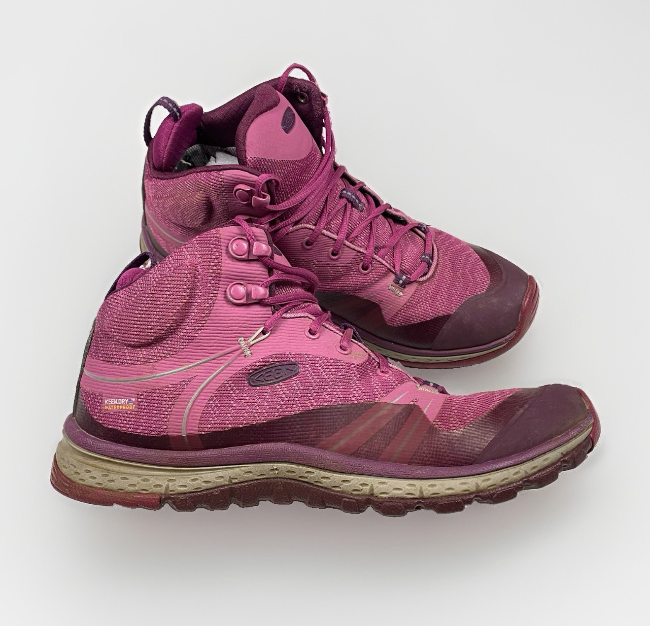 Keen Terradora II Mid Boots Women Size 9.5 Purple Trail Hiking Walking Shoes